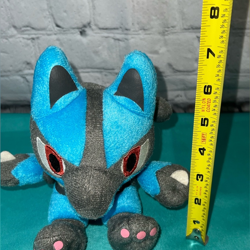 Lucario Pokémon Plush Toy with Japanese‎ Label New - Picture 7 of 8
